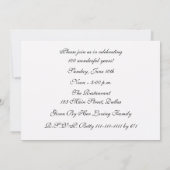 100e verjaardag Party uitnodiging Prachtige Floral (Achterkant)