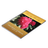 100e verjaardag Rhododendron Guest Book Notitieboek (Linkerzijde)
