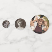 100e verjaardag Roos Gold Cake Photo Confetti (Achterkanten)