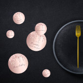 100e verjaardag roos goud glitter druppelt roze confetti