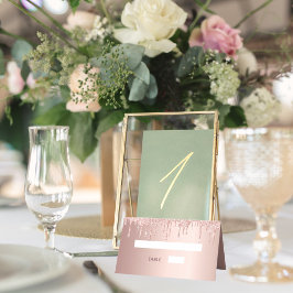 100e verjaardag roos goud glitter roze glazuur plaatskaartje