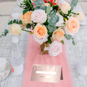 100e verjaardag roos goud glitter roze glazuur plaatskaartje