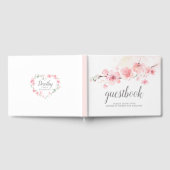 100e verjaardag Roze Cherry Blossom Floral Gastenboek (Volledig)