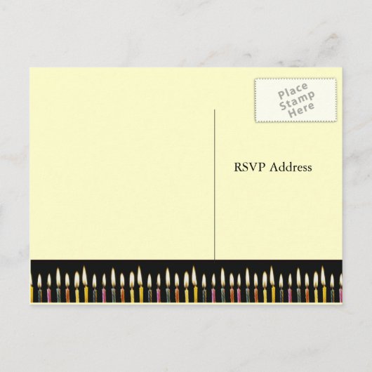 100e verjaardag RSVP-kaart Uitnodiging Briefkaart (Achterkant)