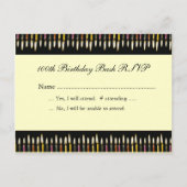 100e verjaardag RSVP-kaart Uitnodiging Briefkaart (Voorkant)