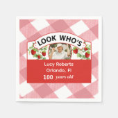 100e verjaardag servet -  (Voorkant)