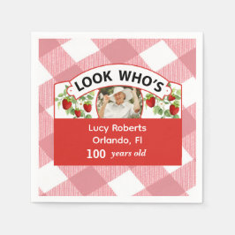 100e verjaardag servet -