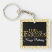 100e verjaardag sleutelhanger (voorkant)