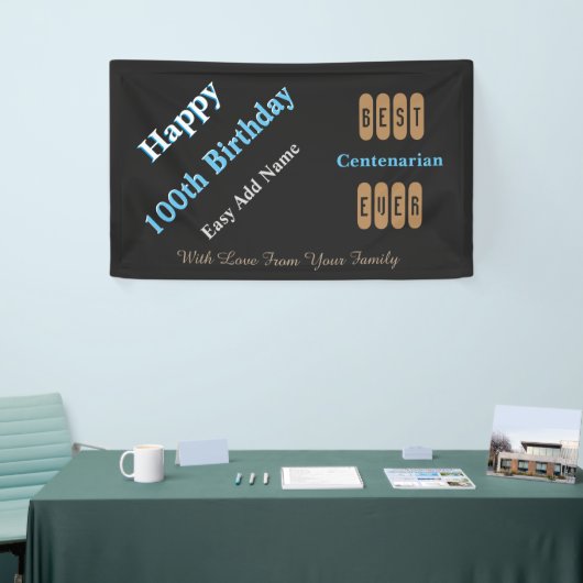 100e verjaardag spandoek (Beurs)