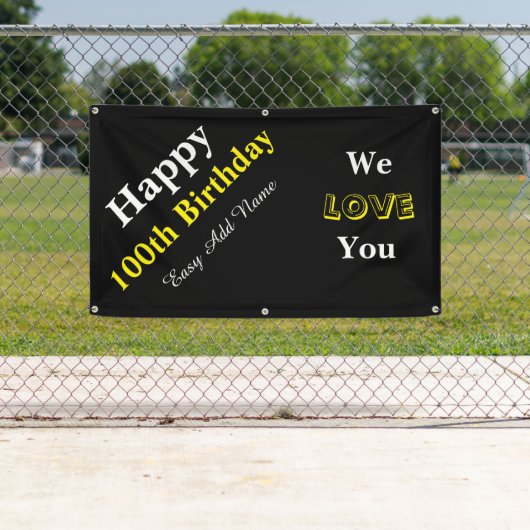 100e verjaardag spandoek (Insitu)