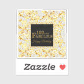 100e verjaardag sticker (Vel)