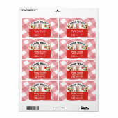 100e verjaardag stickerlabels - eenvoudig aan te p etiket (Full Sheet)