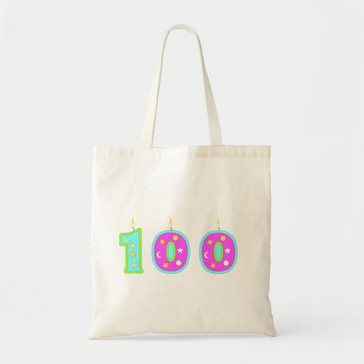 100e verjaardag tote bag (Voorkant)