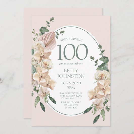 100e verjaardag tropische storm kaart (Voorkant / Achterkant)