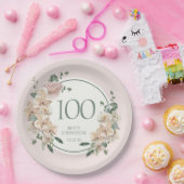 100e verjaardag tropische storm papieren bordje (Feest)