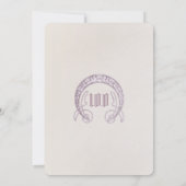 100e verjaardag Uitnodiging Art Nieuw bij Mucha (Achterkant)