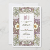 100e verjaardag Uitnodiging Art Nieuw bij Mucha (Voorkant)