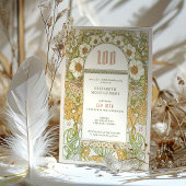 100e verjaardag Uitnodiging Art Nieuw bij Mucha