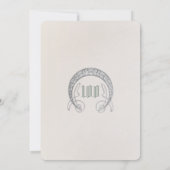 100e verjaardag Uitnodiging Art Nieuw bij Mucha (Achterkant)