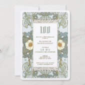 100e verjaardag Uitnodiging Art Nieuw bij Mucha (Voorkant)