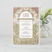 100e verjaardag Uitnodiging art. Nieuwe dagen (Staand voorkant)