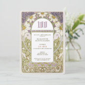 100e verjaardag Uitnodiging art. Nieuwe dagen (Staand voorkant)