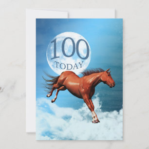 100e verjaardag Uitnodiging Spirit-paard