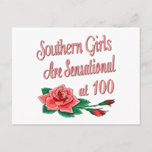 100e verjaardag van cadeautjes voor meisjes in het briefkaart