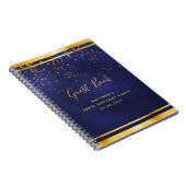 100e verjaardag van de 100 donkerblauwe gouden gas notitieboek (Rechterzijde)