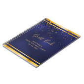 100e verjaardag van de 100 donkerblauwe gouden gas notitieboek (Linkerzijde)