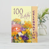 100e verjaardag van de feestdag kaart (Staand voorkant)