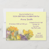 100e verjaardag van de feestdag kaart (Achterkant)