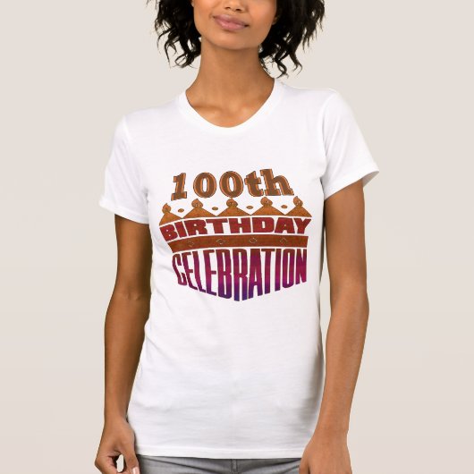 100e verjaardag van de feestdag t-shirt (Voorkant)