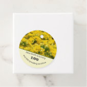 100e verjaardag van de geelbloem bedankjes labels (In situ)