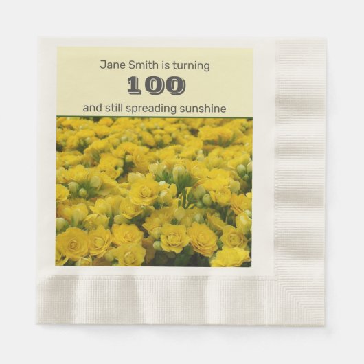 100e verjaardag van de Gele Bloemen van de Partij Servet (Voorkant)