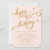 100e verjaardag van de Hundredth Birthday Party Kaart (Voorkant)