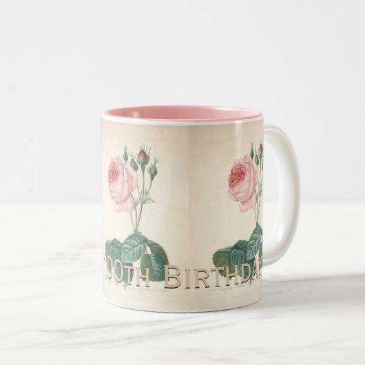 100e verjaardag van de  Mok van het Roos (Voorkant rechts)