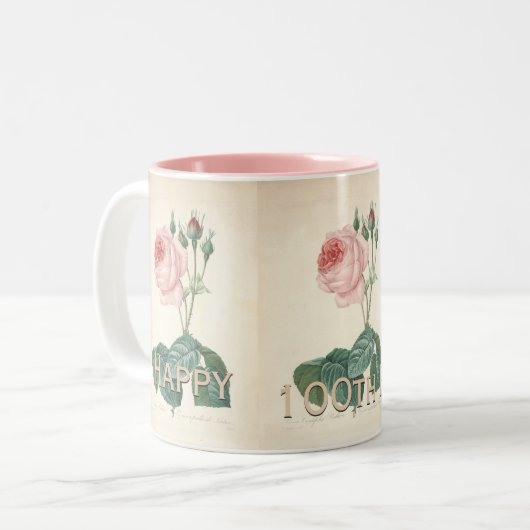100e verjaardag van de Mok van het Roos (Voorkant links)