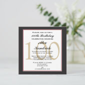 100e verjaardag van de verjaardag van de verjaarda kaart (Staand voorkant)