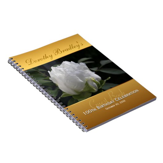 100e verjaardag van de viering van de Peony - aang Notitieboek (Rechterzijde)