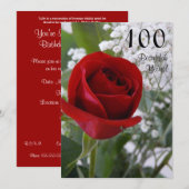 100e verjaardag van de viering van de Rode Roos Kaart (Voorkant / Achterkant)