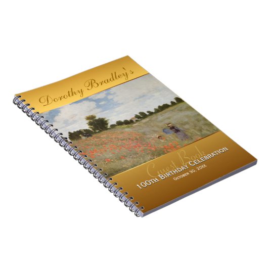 100e verjaardag van het Monet Guest Book Notitieboek (Rechterzijde)