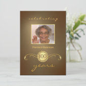 100e verjaardag van uitnodigingen van de partij -  (Staand voorkant)