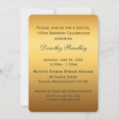 100e verjaardag viering Rhododendron uitnodiging (Achterkant)