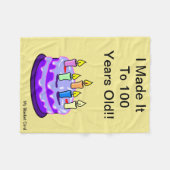 100e verjaardag - Vluchten - Kaart, klein Fleece Deken (Voorkant (Horizontaal))