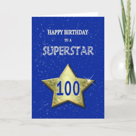 100e verjaardag voor een superster kaart