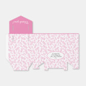 100e verjaardag Willekeurig nummer roze/wit Bedankdoosjes (Uitgevouwen)