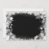 100e verjaardag Winter Wonderland Sneeuwvlok Bedankkaart (Achterkant)