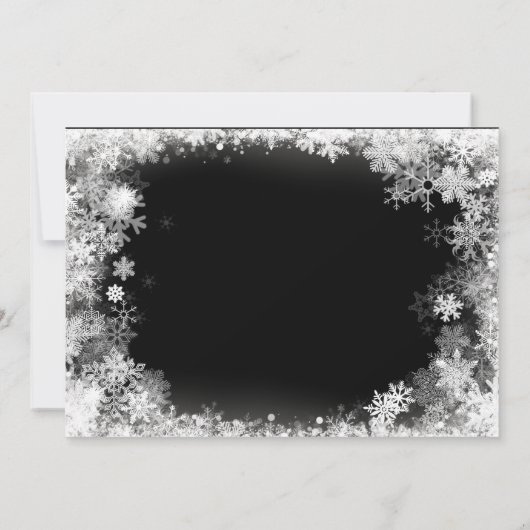 100e verjaardag Winter Wonderland Sneeuwvlok Bedankkaart (Achterkant)