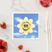 100e verjaardag Zomerzon en wolken Servet (Insitu)